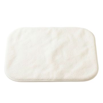 Laurel Bend Bath Mat - White (synthetic illustration; no displayed measurements)
