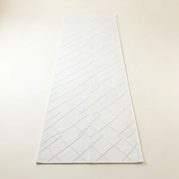 Cliff Bridge Narrow Runner Rug - White (synthetic illustration; no displayed measurements)