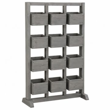 Brook Bend Empty Vertical Garden Frame - Gray