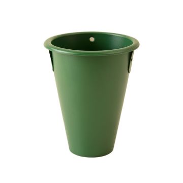 Moss Bridge Empty Railing Planter With Integral Brackets - Green