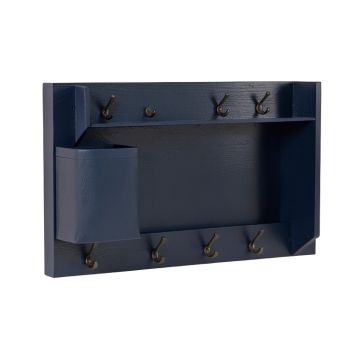 Ash Bluff Wall-Mounted Entryway Organizer Shelf - Navy
