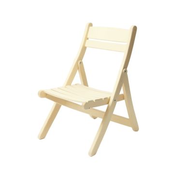 Dune Bend Folding Outdoor Chair - Cream