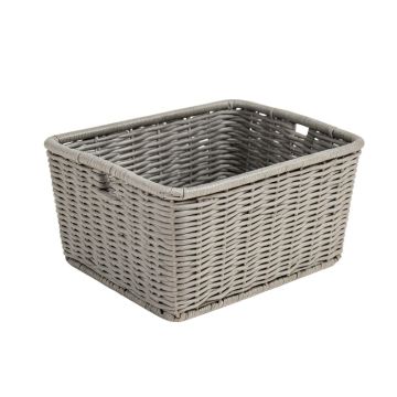 Holly Arc Empty Storage Basket - Gray