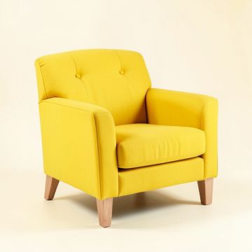 Waugh 29 '' Wide Tufted Polyester Armchair (synthetic illustration; no displayed measurements)