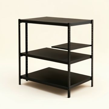 Lake Branch Empty Seed-Starting Shelving Unit Without Lights - Black (synthetic illustration; no displayed measurements)