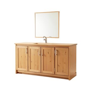 Aneira Full 60 '' Double Bathroom Vanity Set