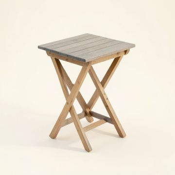Bay Crossing Compact Balcony Table - Gray (synthetic illustration; no displayed measurements)