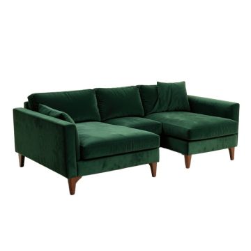 Agyen 108 '' Wide Velvet Left Hand Facing Sofa & Chaise