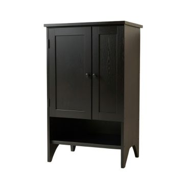 Lake Bluff Wall-Mounted Laundry Cabinet - Black