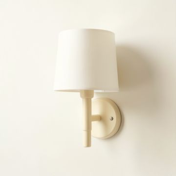 Juniper Bluff Wall Sconce Mounted On A Plain Wall - Ivory (synthetic illustration; no displayed measurements)