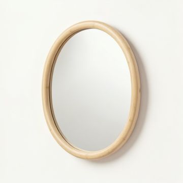 Cedar Bend Framed Wall Mirror - Beige (synthetic illustration; no displayed measurements)