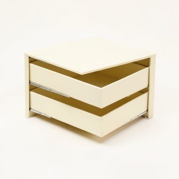Shore Bridge Small-Parts Storage Drawer Cabinet - Ivory (synthetic illustration; no displayed measurements)