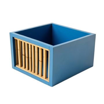 Cove Bend Empty Furniture-Style Litter Enclosure - Blue