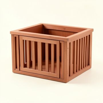 Clay Bluff Empty Furniture-Style Pet Crate - Terracotta (synthetic illustration; no displayed measurements)