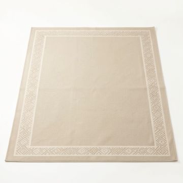 Lake Bend Rectangular Area Rug - Beige (synthetic illustration; no displayed measurements)
