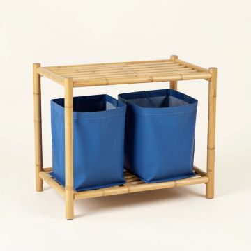 Elm Dale Laundry Sorting Station With Plain Removable Bags - Blue (synthetic illustration; no displayed measurements)
