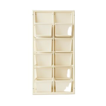 Moss Crest Empty Vertical Garden Frame - Ivory