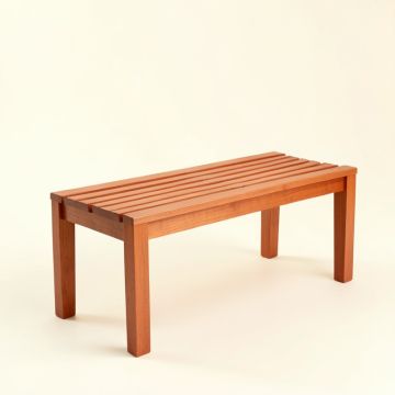 Linden Bend Indoor Bench - Terracotta (synthetic illustration; no displayed measurements)