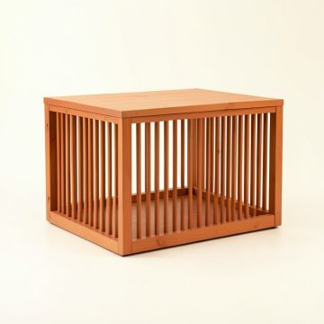 Spruce Crossing Empty Furniture-Style Pet Crate - Terracotta (synthetic illustration; no displayed measurements)