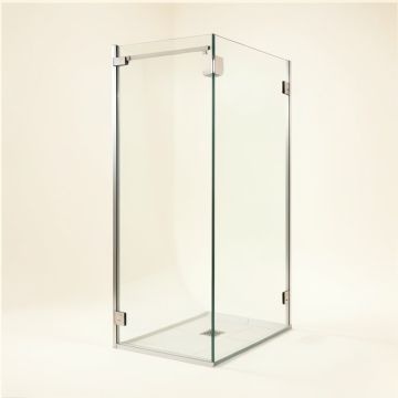 Glass Barn 60 '' W X 76 '' H Single Sliding Frameless Shower Door (synthetic illustration; no displayed measurements)