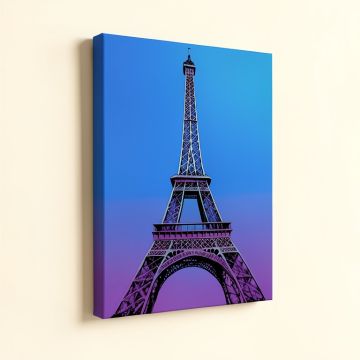 Pop Art Paris Eiffel Tower Graphic Art On Wrapped Canvas (synthetic illustration; no displayed measurements)