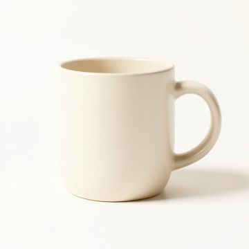 Lake Arc Ceramic Mug - Cream (synthetic illustration; no displayed measurements)