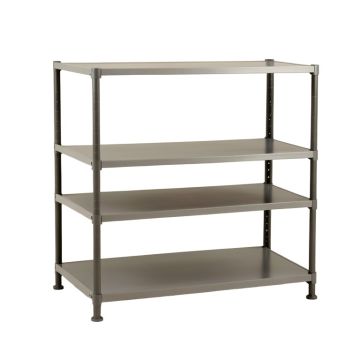 Ronni 25.4 '' H X 47.24 '' W X 11.6 '' D 4-Tier Multipurpose Wide Shelving Unit