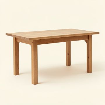 Bednarz Pine Solid Wood Dining Table (synthetic illustration; no displayed measurements)