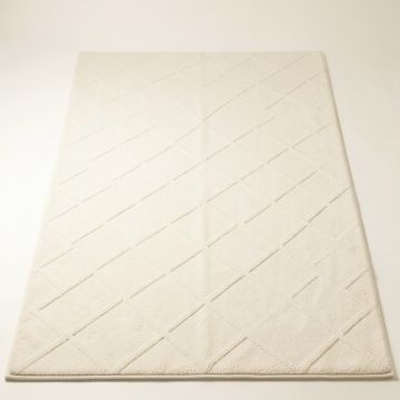 Oak Branch Rectangular Area Rug - Cream (synthetic illustration; no displayed measurements)