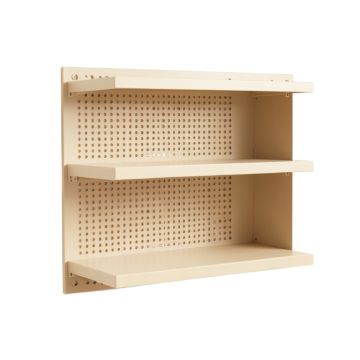 Sage Branch Empty Wall-Mounted Tool Organizer Panel - Beige