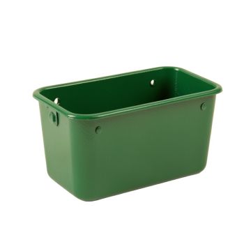 Vale Bluff Empty Railing Planter With Integral Brackets - Green