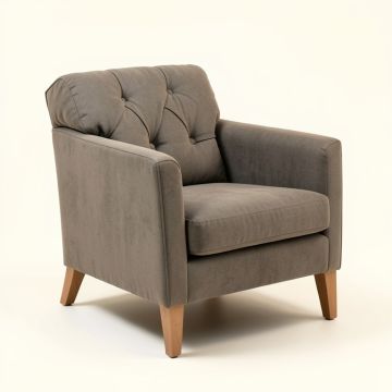 Potterslane 27.25 '' Wide Tufted Polyester Side Chair (synthetic illustration; no displayed measurements)