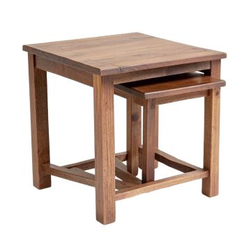 Creeksville Solid Wood 2 Piece Nesting Tables End Table