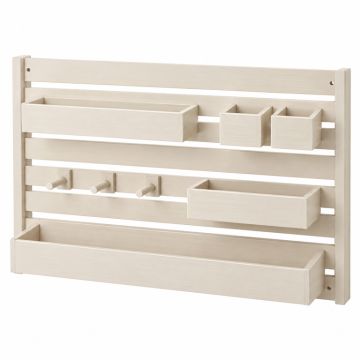 Juniper Dale Empty Wall-Mounted Tool Organizer Panel - Cream