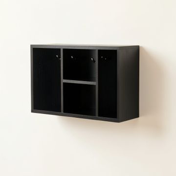 Field Arc Wall-Mounted Entryway Organizer Shelf (synthetic illustration; no displayed measurements)