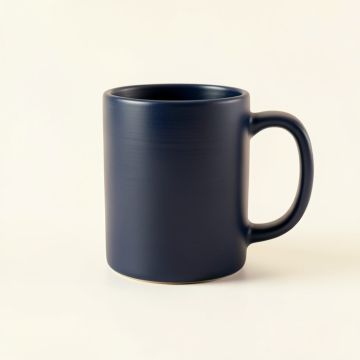 Linden Arc Ceramic Mug - Navy (synthetic illustration; no displayed measurements)