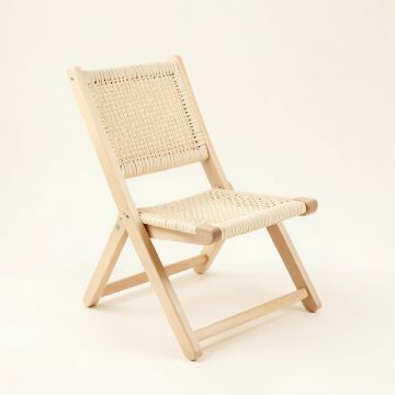 Alder Dell Folding Outdoor Chair - Ivory (synthetic illustration; no displayed measurements)