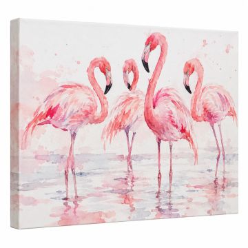 Flamingos 13 By Suren Nersisyan - Wrapped Canvas Print