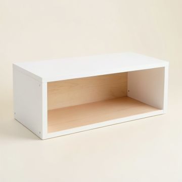 Ash Bluff Shoe Storage Bench - White (synthetic illustration; no displayed measurements)