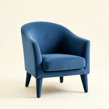 Ridge Bridge Upholstered Armchair - Blue (synthetic illustration; no displayed measurements)