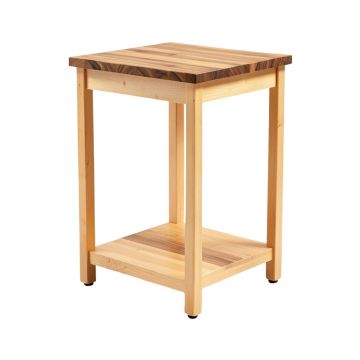 Wulfram Kitchen Cart With Butcher Block Top