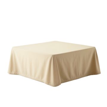 Slate Edge Flat Bed Sheet - Beige
