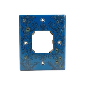 Elegant Victorian Peafowl Peacock Damask 2-Gang Toggle Light Switch Wall Plate
