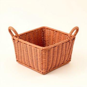 Clay Crossing Empty Storage Basket - Terracotta (synthetic illustration; no displayed measurements)