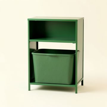 Field Bluff Freestanding Pull-Out Hamper Cabinet - Green (synthetic illustration; no displayed measurements)