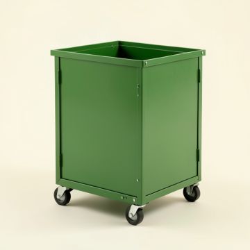 Bay Dale Empty Rolling Workshop Cart - Green (synthetic illustration; no displayed measurements)