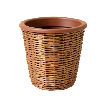 Mckee Self Watering Wicker Pot Planter