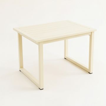 Ash Crossing Patio Table - Cream (synthetic illustration; no displayed measurements)