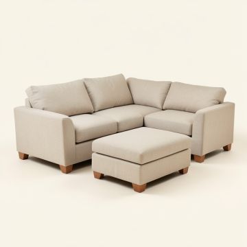 Enjie 81 '' Wide Reversible Sofa & Chaise With Ottoman (synthetic illustration; no displayed measurements)