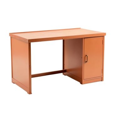 Slate Branch Empty Workshop Workbench - Terracotta